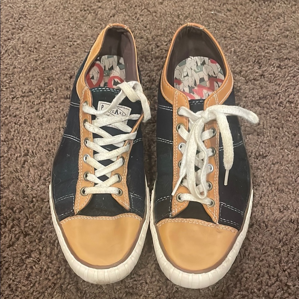 Paul Smith Blue and Tan Sneakers Classic Design